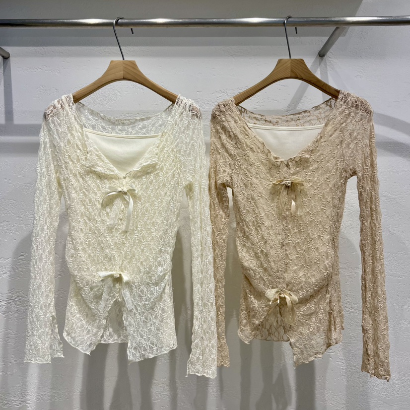 OLA韓國直郵女裝新款26夏季職業熱賣時尚推薦人氣襯衫蕾絲衫mellor/OLA襯衫/蕾絲衫