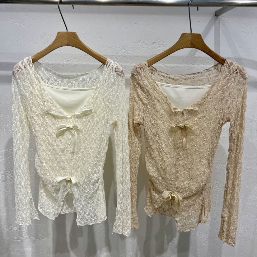 OLA韓國直郵女裝新款26夏季職業熱賣時尚推薦人氣襯衫蕾絲衫mellor/OLA襯衫/蕾絲衫