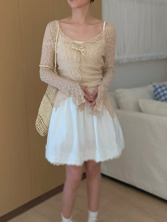 OLA韓國直郵女裝新款26夏季職業熱賣時尚推薦人氣襯衫蕾絲衫mellor/OLA襯衫/蕾絲衫