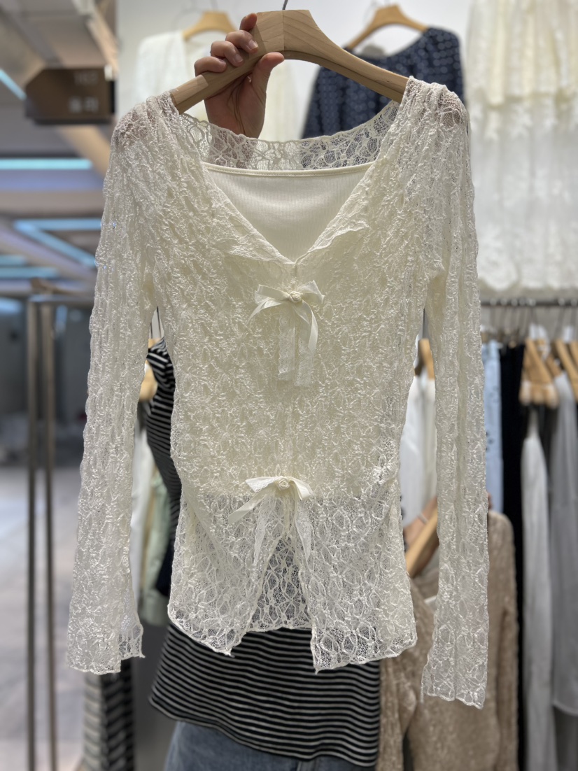 OLA韓國直郵女裝新款26夏季職業熱賣時尚推薦人氣襯衫蕾絲衫mellor/OLA襯衫/蕾絲衫圖色1