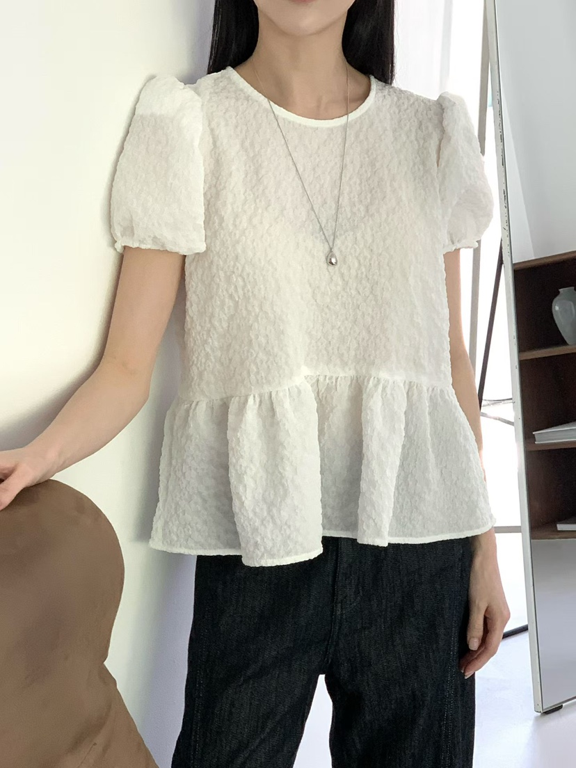 BINUS韓國代購女士新款26春夏時尚推薦人氣休閑襯衫蕾絲衫BINUS襯衫/蕾絲衫