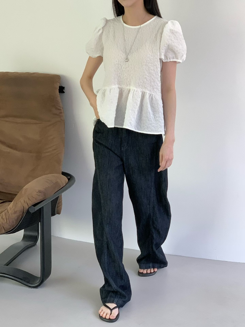 BINUS韓國代購女士新款26春夏時尚推薦人氣休閑襯衫蕾絲衫BINUS襯衫/蕾絲衫