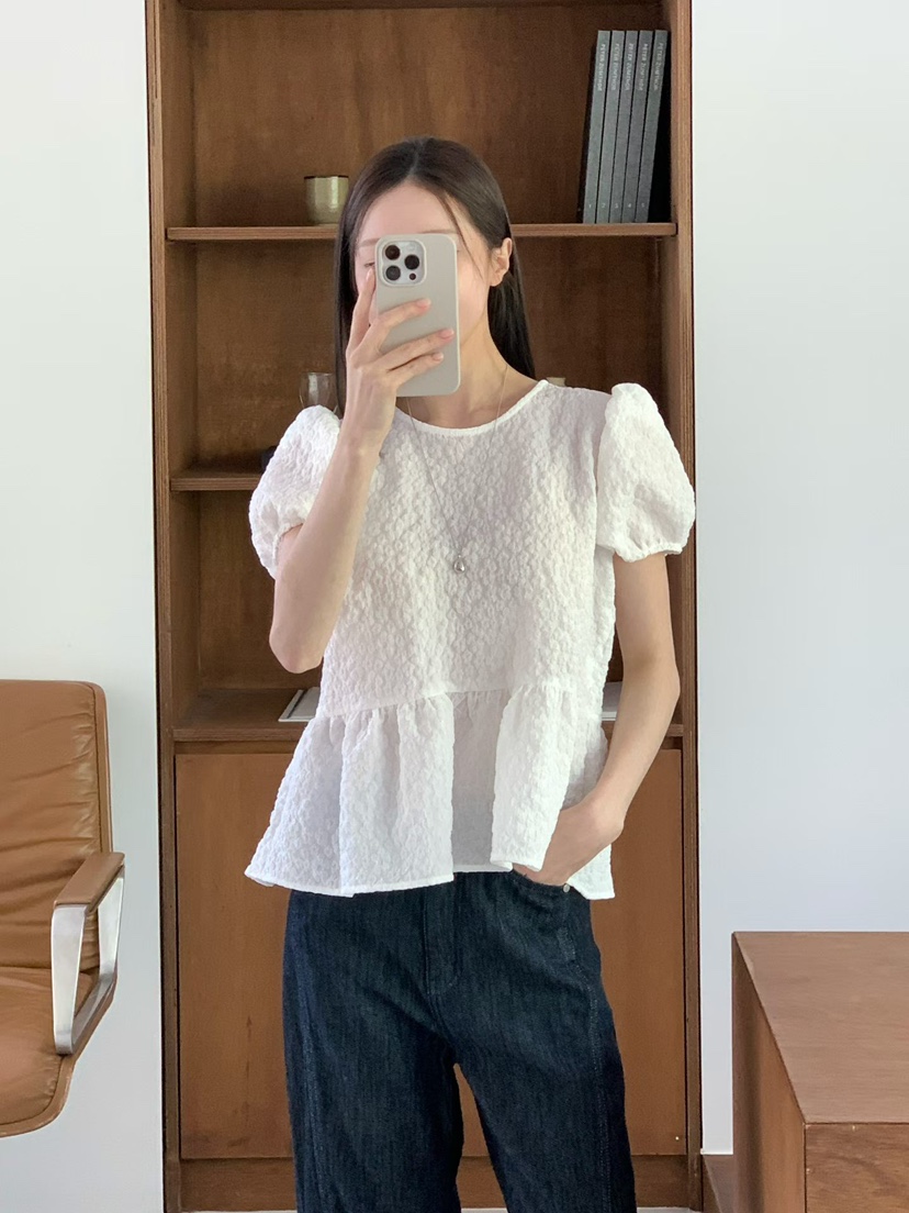 BINUS韓國代購女士新款26春夏時尚推薦人氣休閑襯衫蕾絲衫BINUS襯衫/蕾絲衫