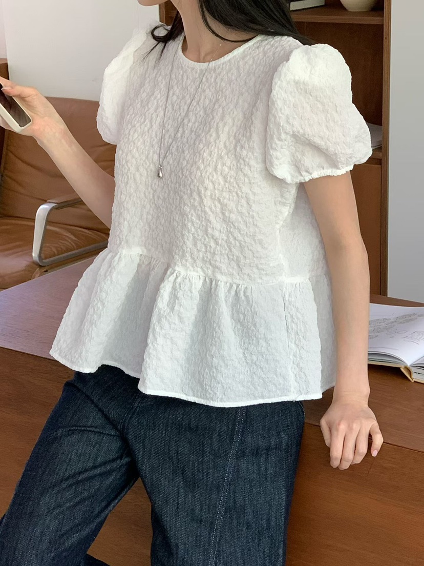 BINUS韓國代購女士新款26春夏時尚推薦人氣休閑襯衫蕾絲衫BINUS襯衫/蕾絲衫