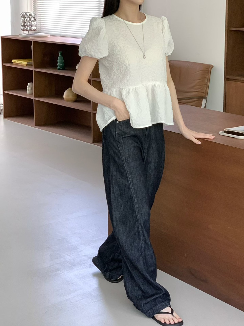 BINUS韓國代購女士新款26春夏時尚推薦人氣休閑襯衫蕾絲衫BINUS襯衫/蕾絲衫