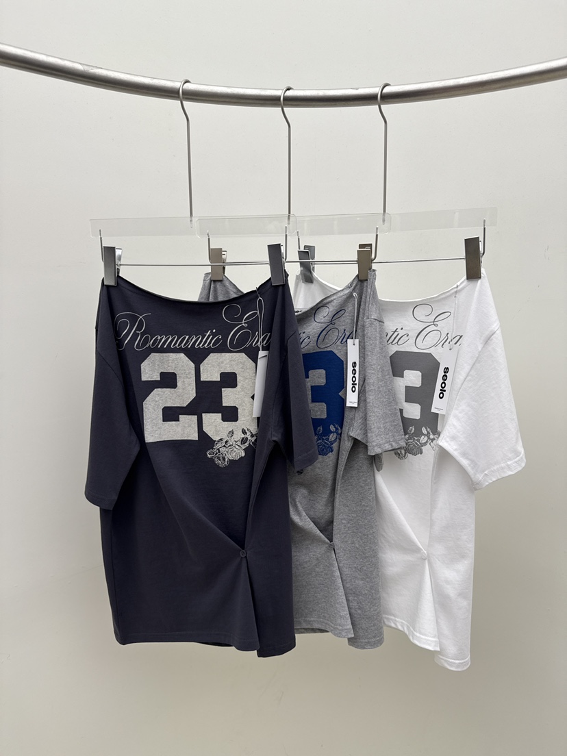 SEOLO韓國直郵女士新款26夏季休閑熱賣26春夏職業時尚T恤Seolo seoulT恤