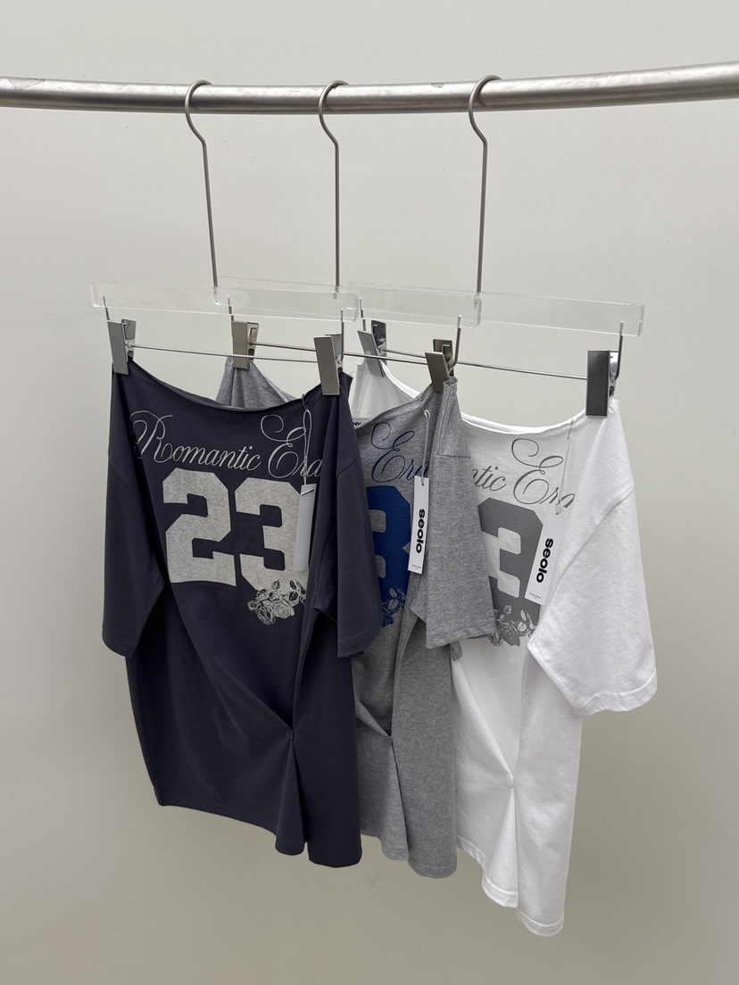 SEOLO韓國直郵女士新款26夏季休閑熱賣26春夏職業時尚T恤Seolo seoulT恤