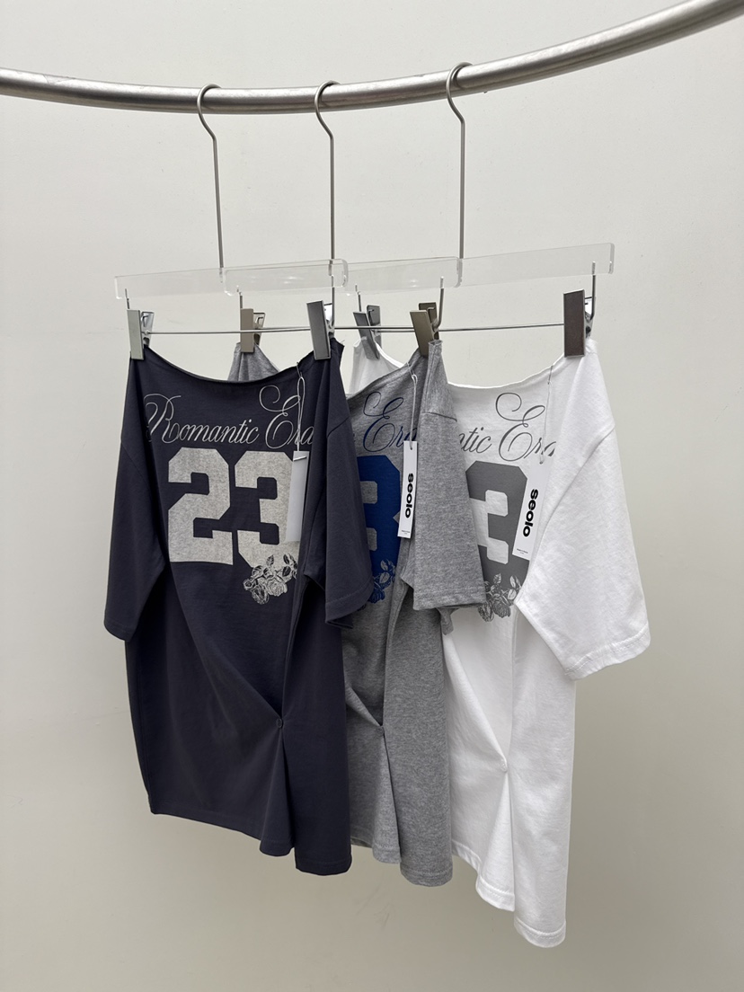 SEOLO韓國直郵女士新款26夏季休閑熱賣26春夏職業時尚T恤Seolo seoulT恤