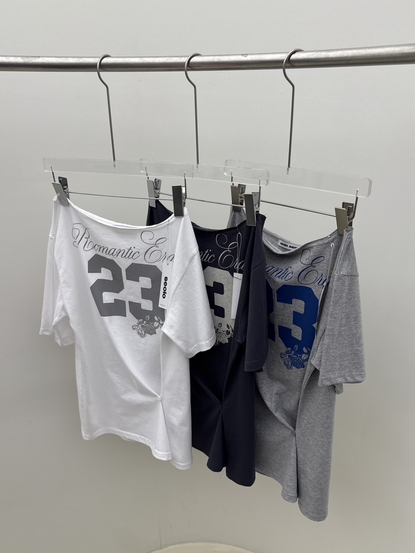 SEOLO韓國直郵女士新款26夏季休閑熱賣26春夏職業時尚T恤Seolo seoulT恤