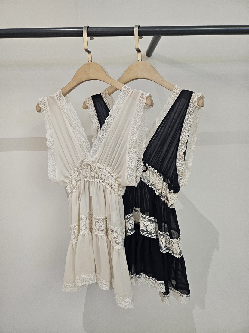 JENNY 1976韓國直郵女士新品26夏季26春夏熱賣吊帶背心蕾絲JENNY 1976吊帶/背心