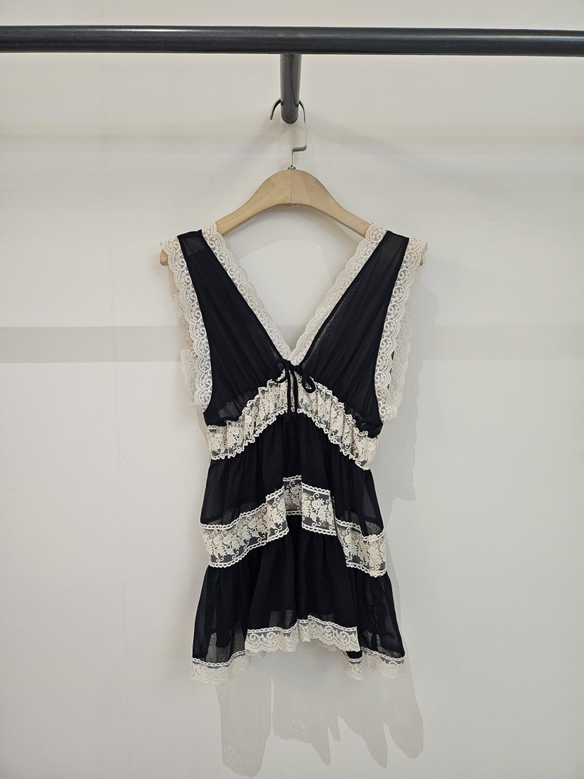 JENNY 1976韓國直郵女士新品26夏季26春夏熱賣吊帶背心蕾絲JENNY 1976吊帶/背心圖色2