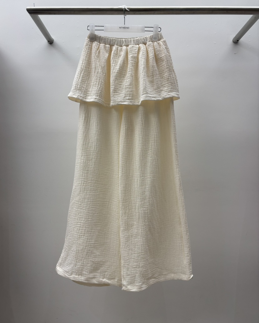 INTHEEND韓國東大門直郵女士新款職業26夏季人氣裙褲紗布INTHEEND裙褲圖色1