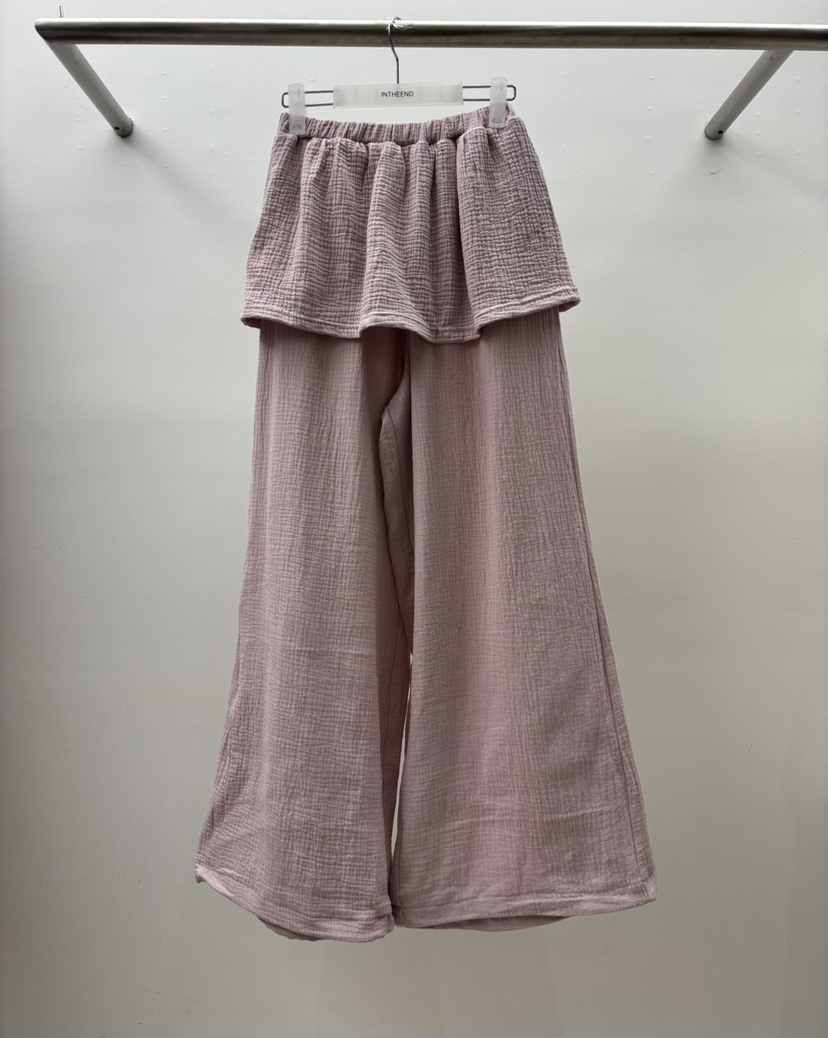 INTHEEND韓國東大門直郵女士新款職業26夏季人氣裙褲紗布INTHEEND裙褲圖色2