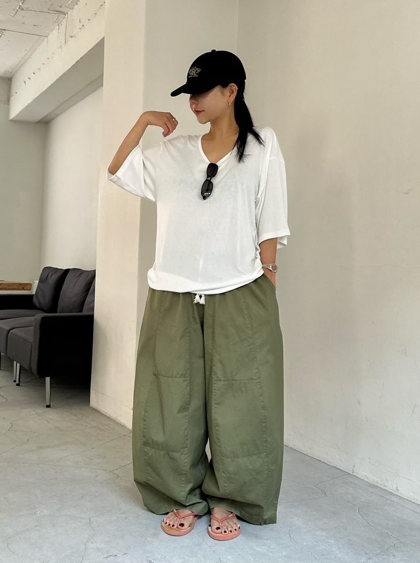 BYRING韓國直郵女士新款26春夏26夏季時尚人氣休閑褲燈籠BYRING休閑褲