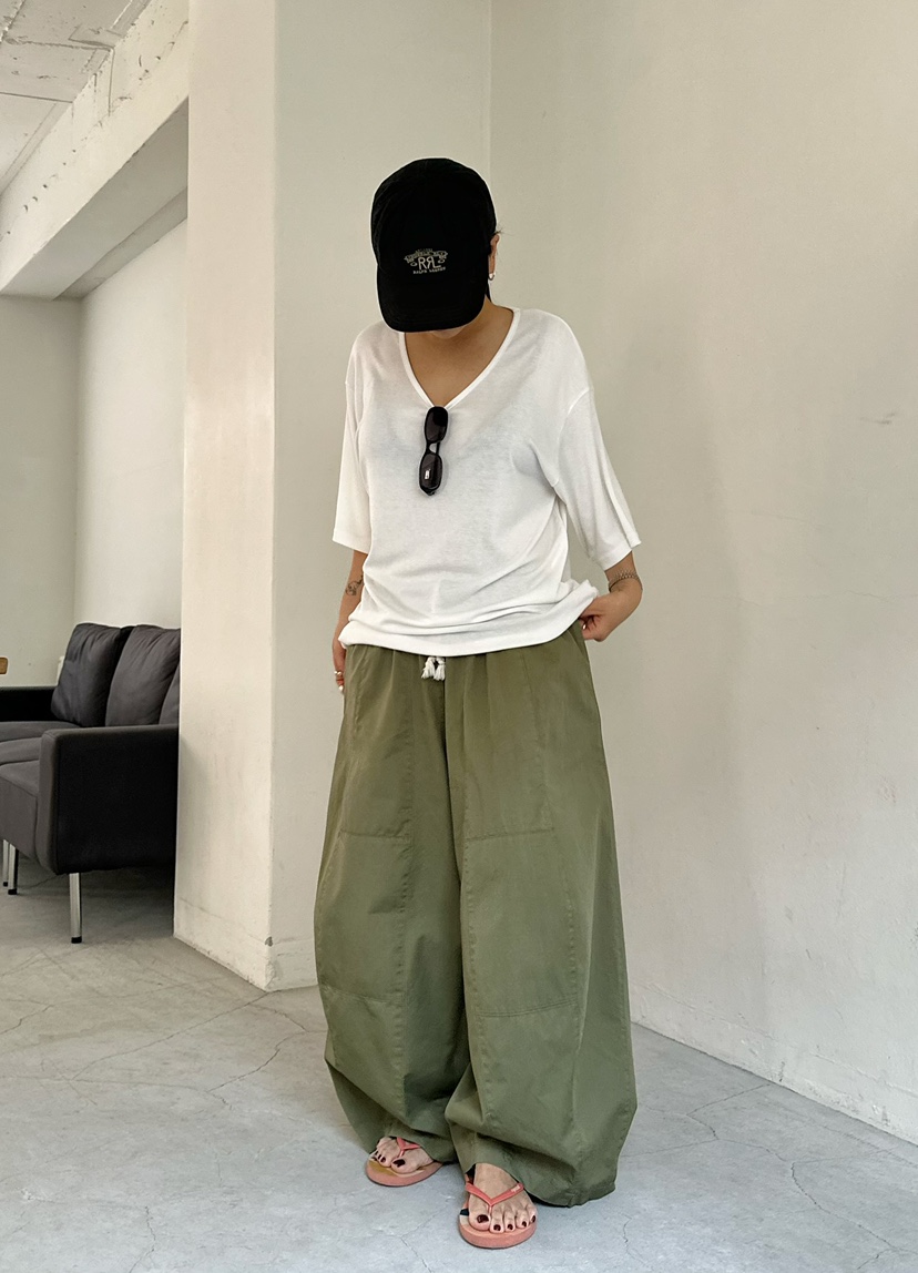 BYRING韓國直郵女士新款26春夏26夏季時尚人氣休閑褲燈籠BYRING休閑褲