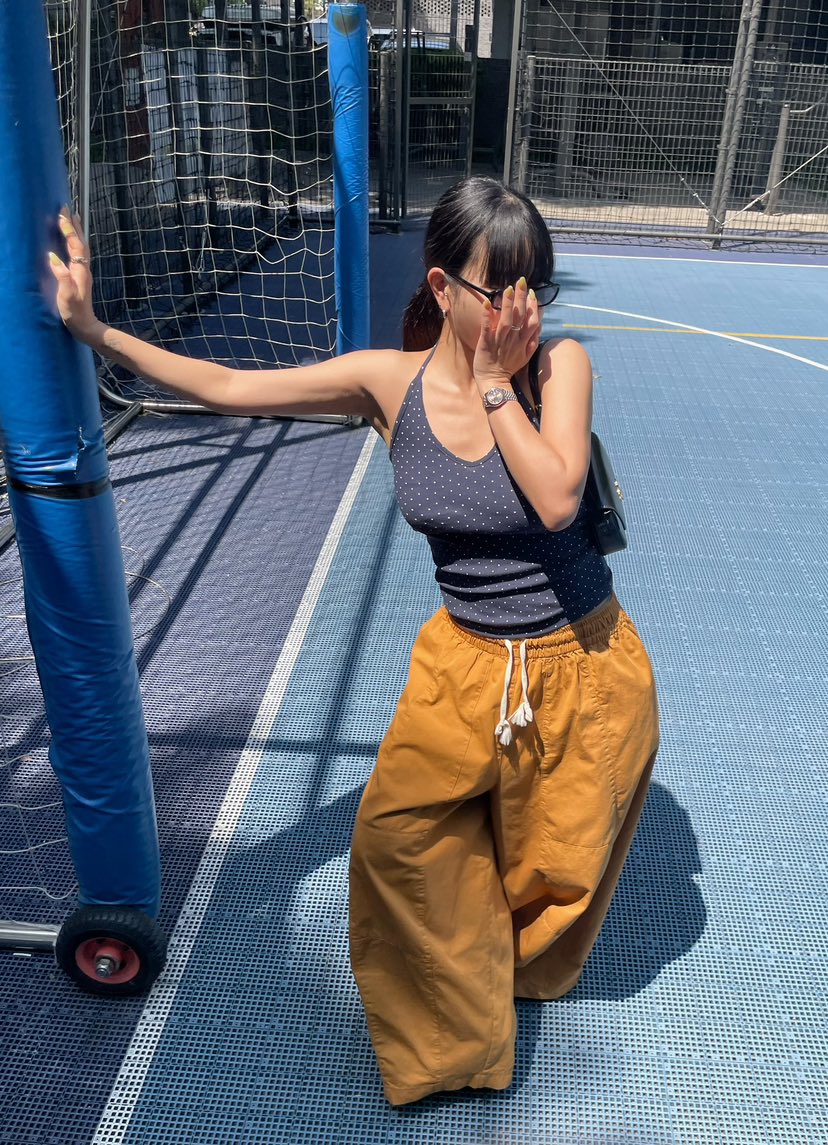 BYRING韓國直郵女士新款26春夏26夏季時尚人氣休閑褲燈籠BYRING休閑褲