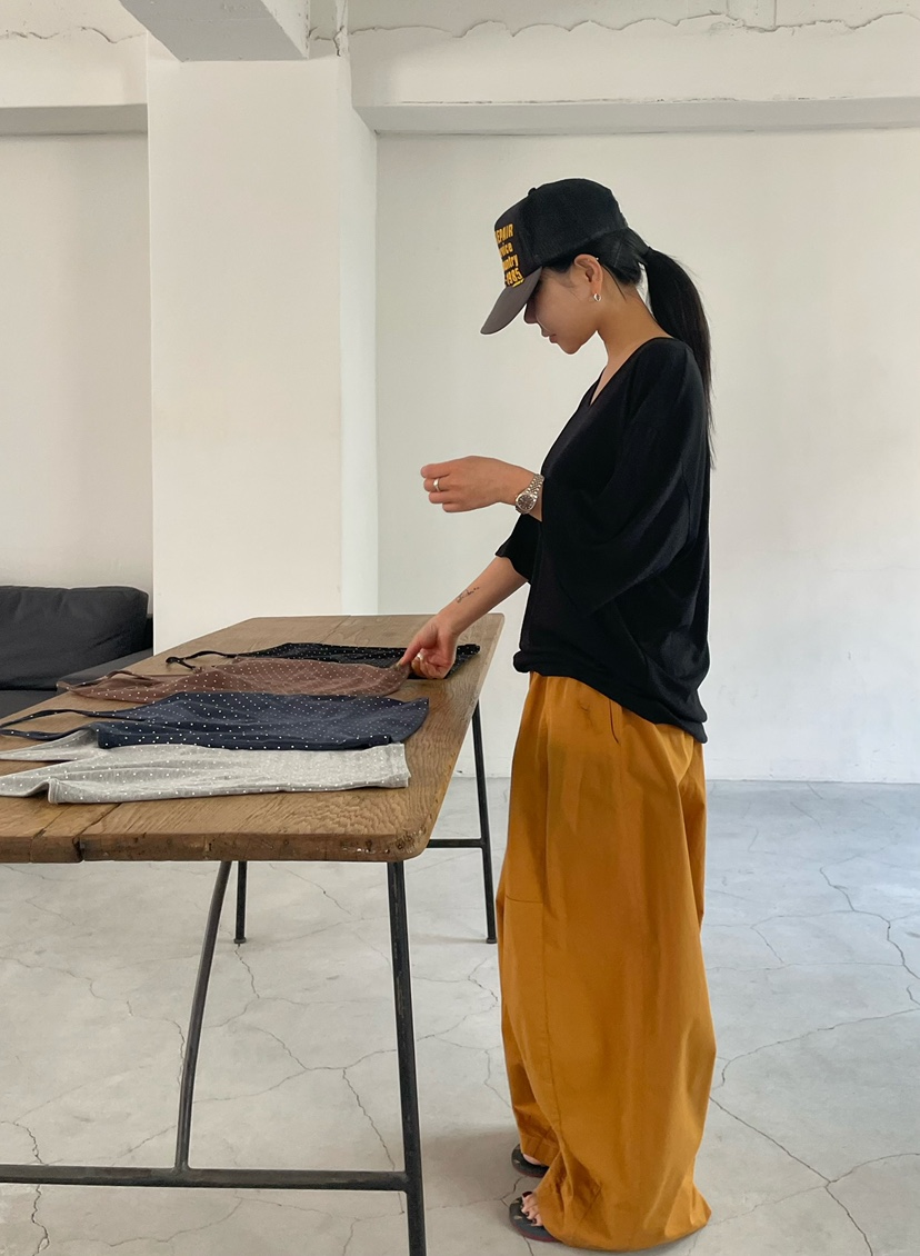 BYRING韓國直郵女士新款26春夏26夏季時尚人氣休閑褲燈籠BYRING休閑褲