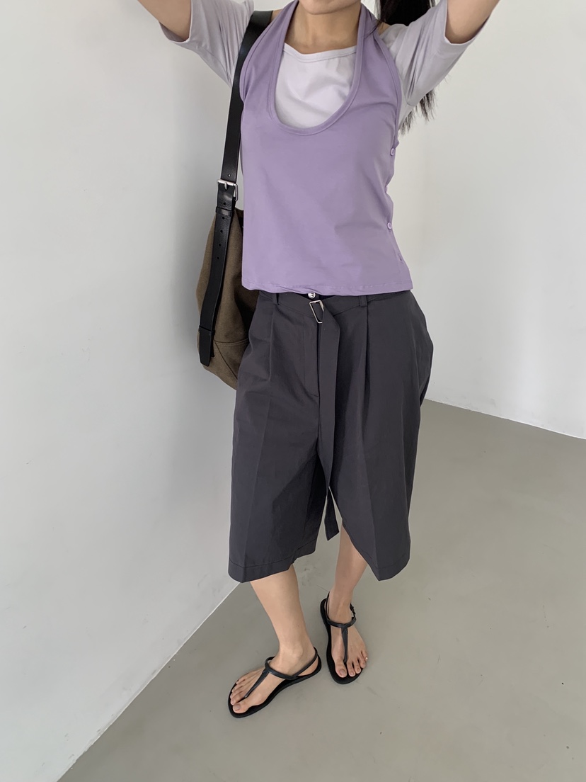 MURMUR韓國東大門直郵女裝新款26春夏26夏季熱賣短褲含腰帶MURMUR短褲