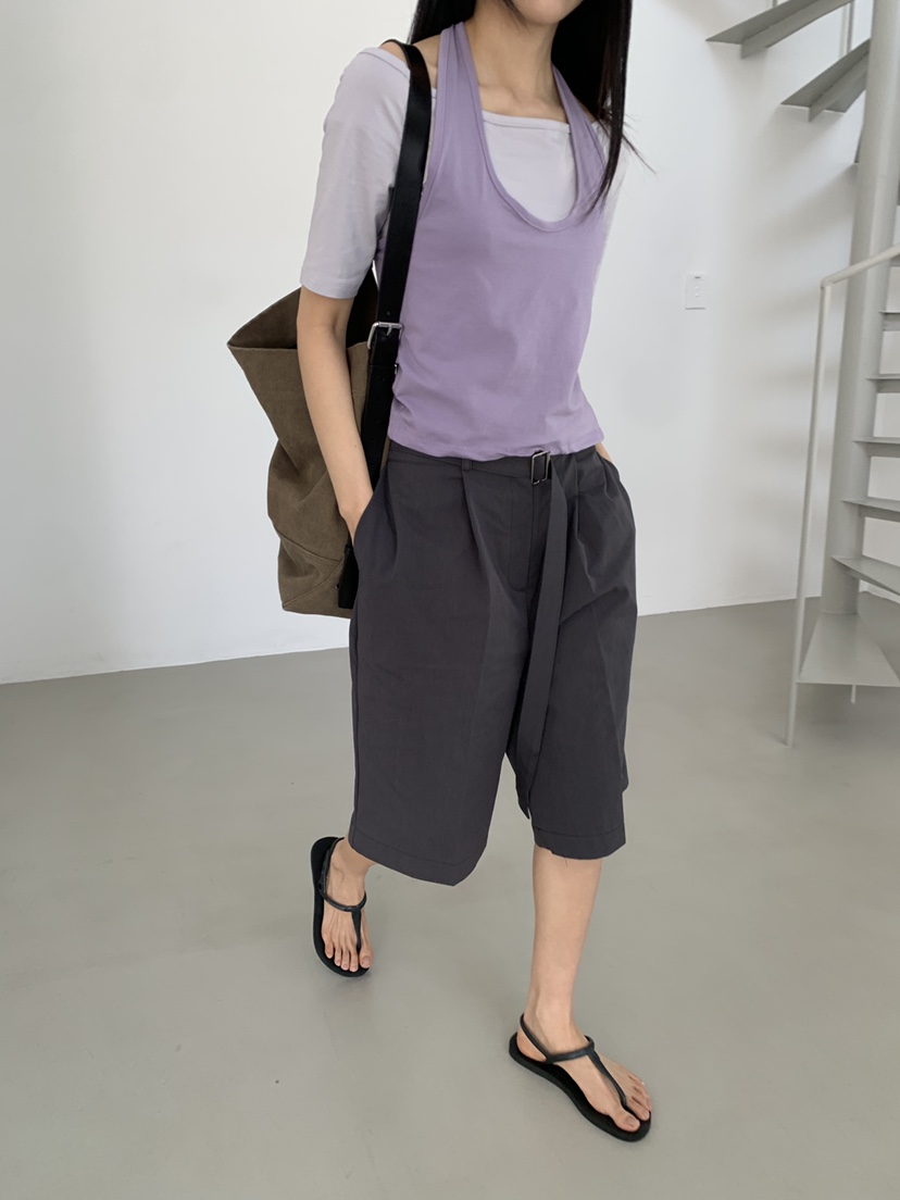 MURMUR韓國東大門直郵女裝新款26春夏26夏季熱賣短褲含腰帶MURMUR短褲