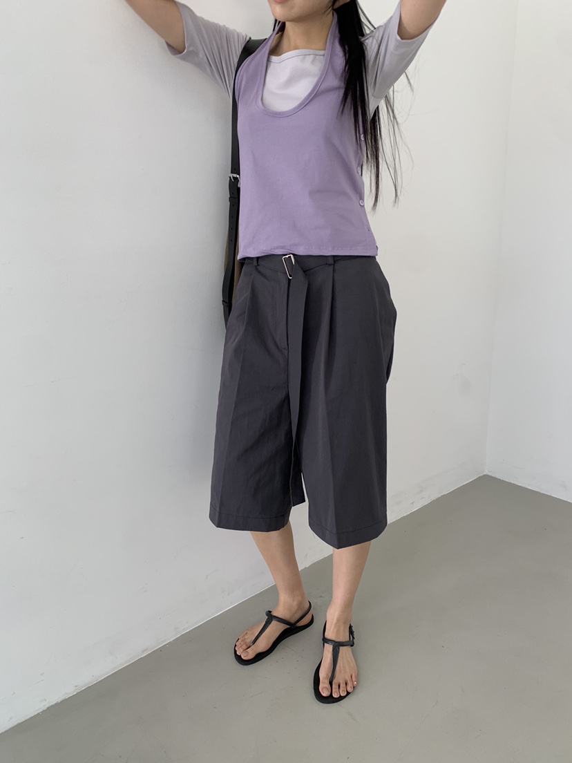 MURMUR韓國東大門直郵女裝新款26春夏26夏季熱賣短褲含腰帶MURMUR短褲