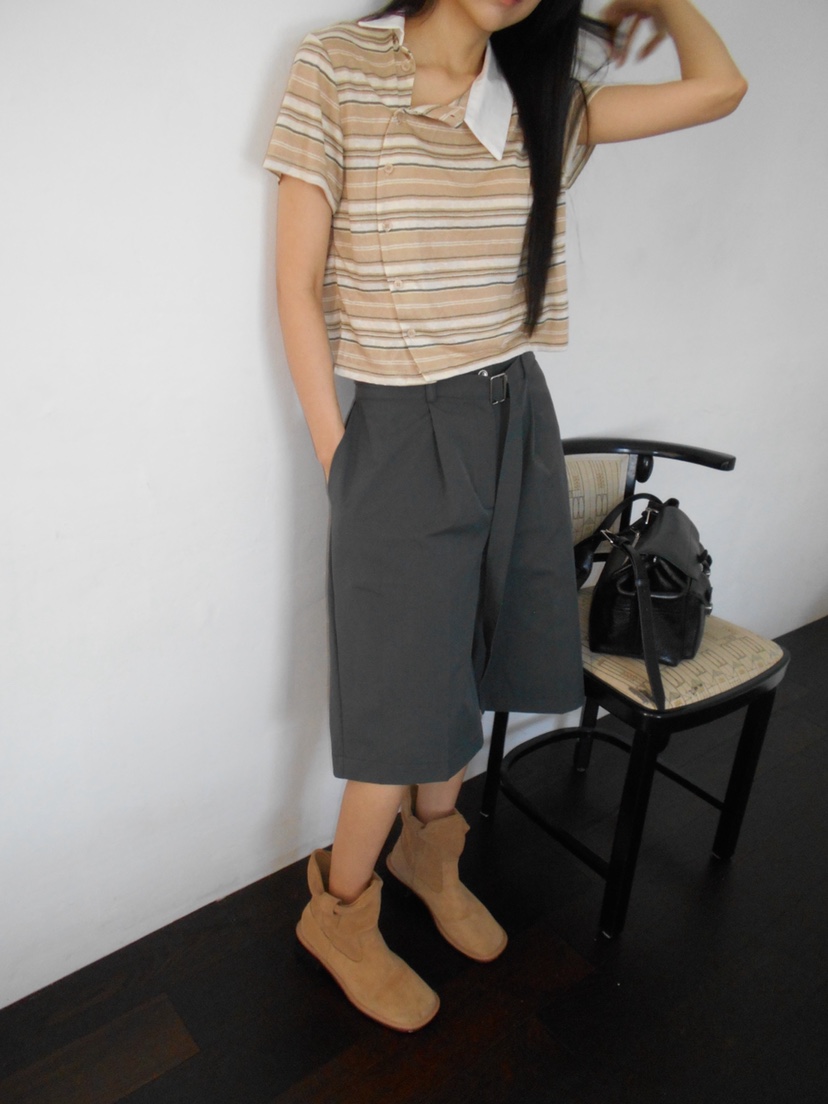 MURMUR韓國東大門直郵女裝新款26春夏26夏季熱賣短褲含腰帶MURMUR短褲