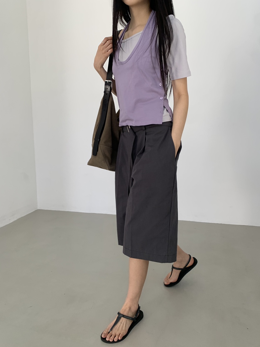 MURMUR韓國東大門直郵女裝新款26春夏26夏季熱賣短褲含腰帶MURMUR短褲