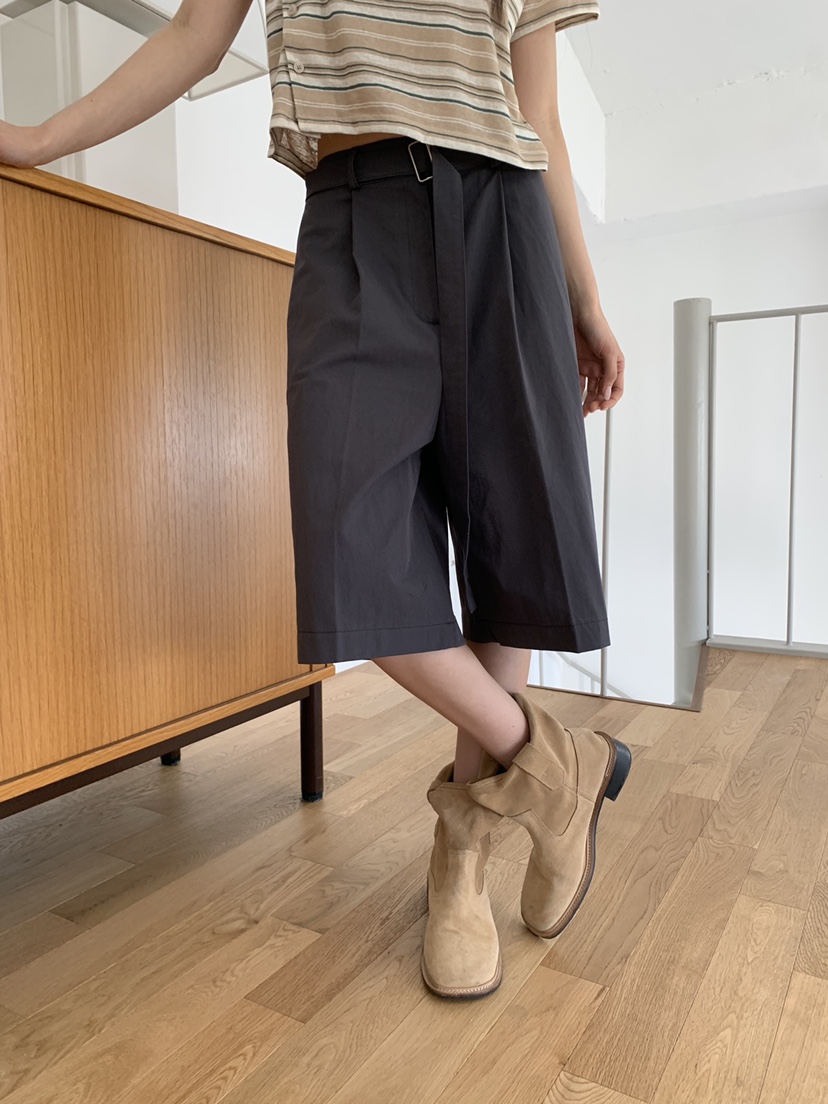 MURMUR韓國東大門直郵女裝新款26春夏26夏季熱賣短褲含腰帶MURMUR短褲