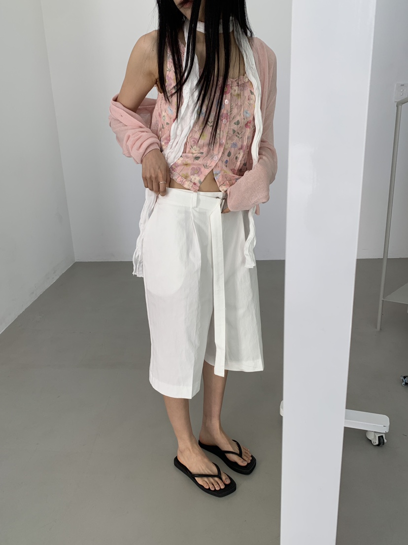 MURMUR韓國東大門直郵女裝新款26春夏26夏季熱賣短褲含腰帶MURMUR短褲