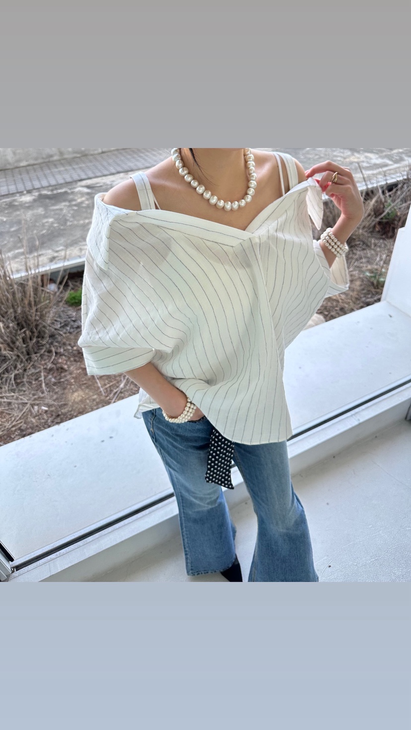 JENNY 1976韓國東大門代購女裝新品26春夏襯衫蕾絲衫亞麻JENNY 1976襯衫/蕾絲衫