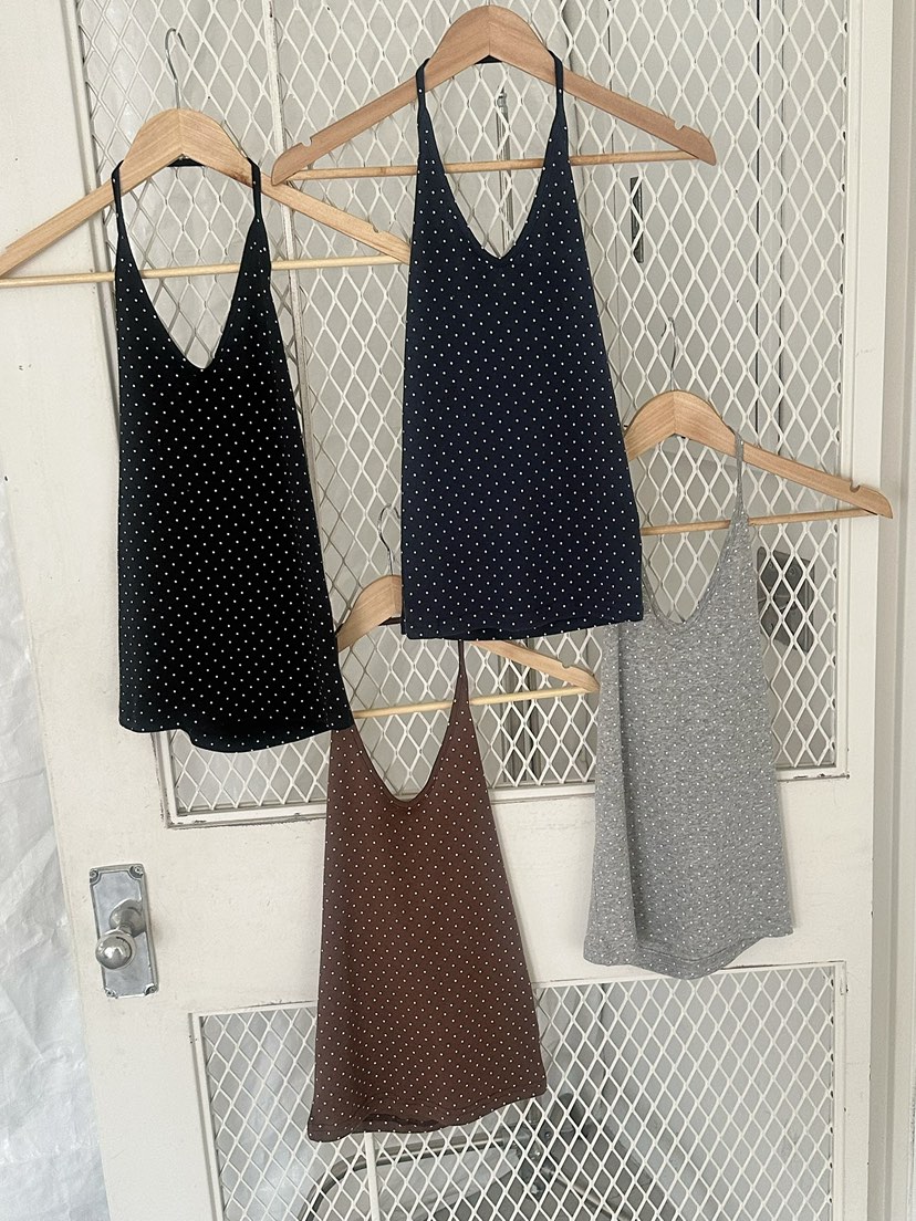 BYRING韓國直郵女士新品推薦人氣熱賣26春夏吊帶背心圓點BYRING吊帶/背心