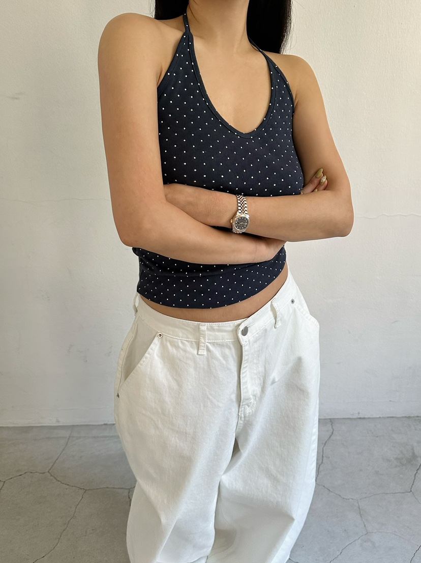 BYRING韓國直郵女士新品推薦人氣熱賣26春夏吊帶背心圓點BYRING吊帶/背心