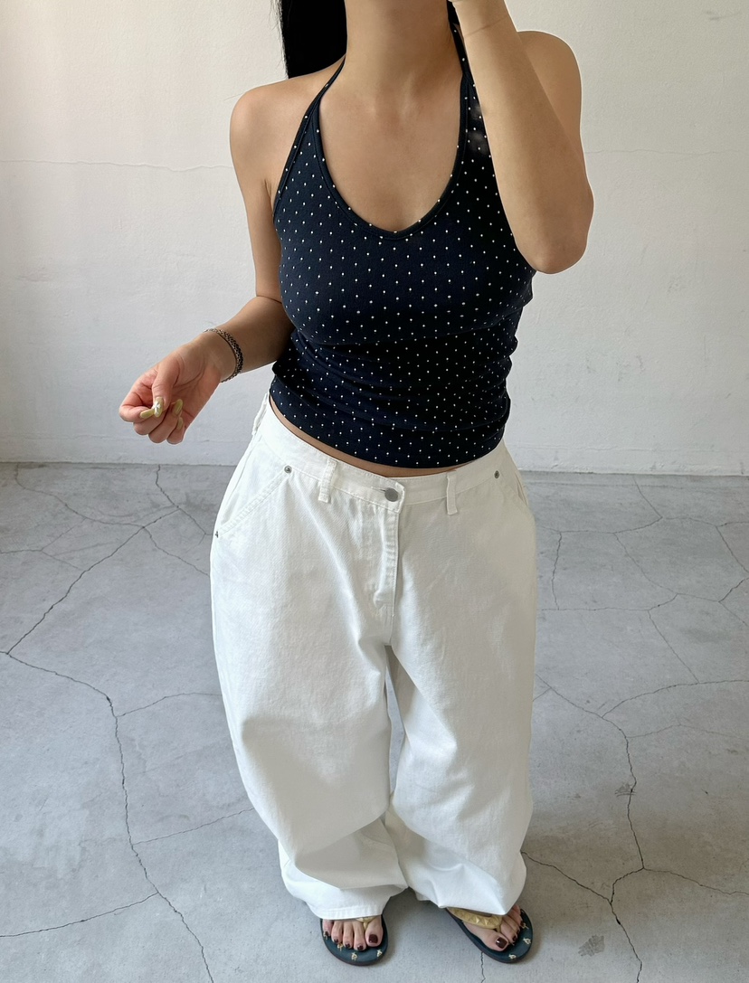 BYRING韓國直郵女士新品推薦人氣熱賣26春夏吊帶背心圓點BYRING吊帶/背心