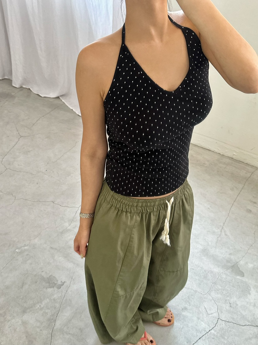 BYRING韓國直郵女士新品推薦人氣熱賣26春夏吊帶背心圓點BYRING吊帶/背心