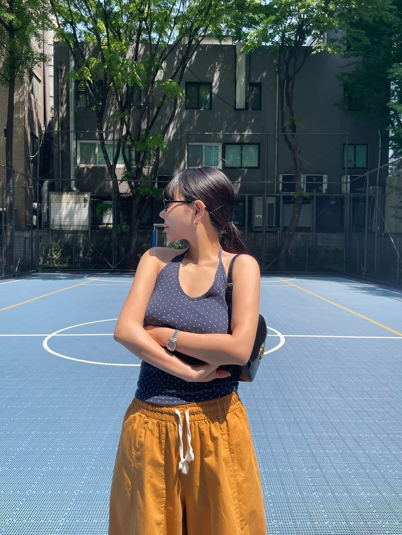 BYRING韓國直郵女士新品推薦人氣熱賣26春夏吊帶背心圓點BYRING吊帶/背心