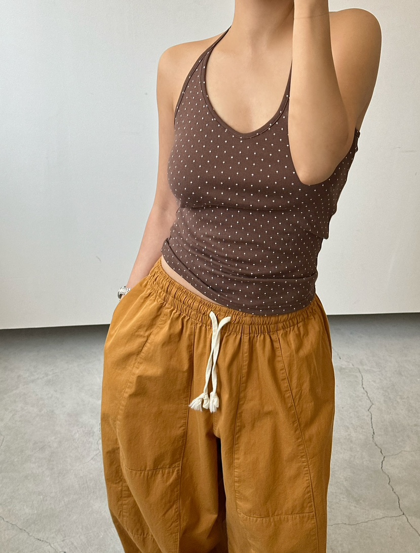 BYRING韓國直郵女士新品推薦人氣熱賣26春夏吊帶背心圓點BYRING吊帶/背心