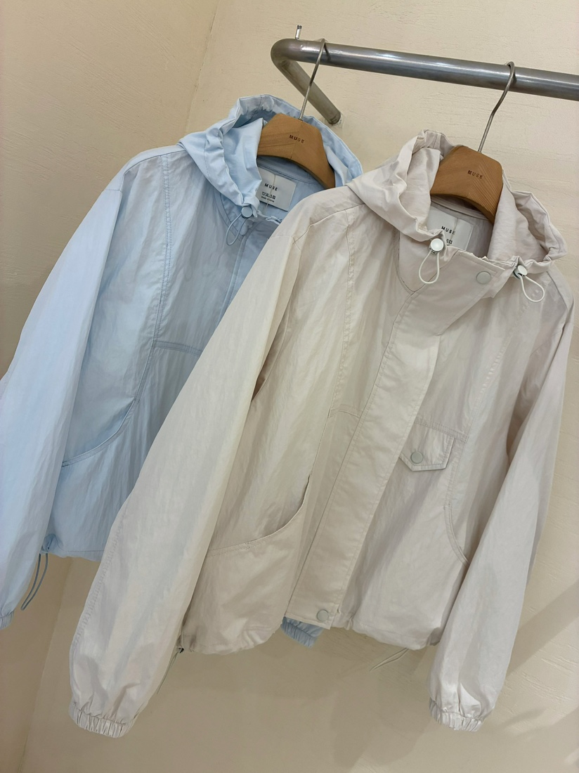 MUSE-P韓國直郵女士新品26春夏熱賣26夏季時尚休閑夾克口袋MUSE-P夾克