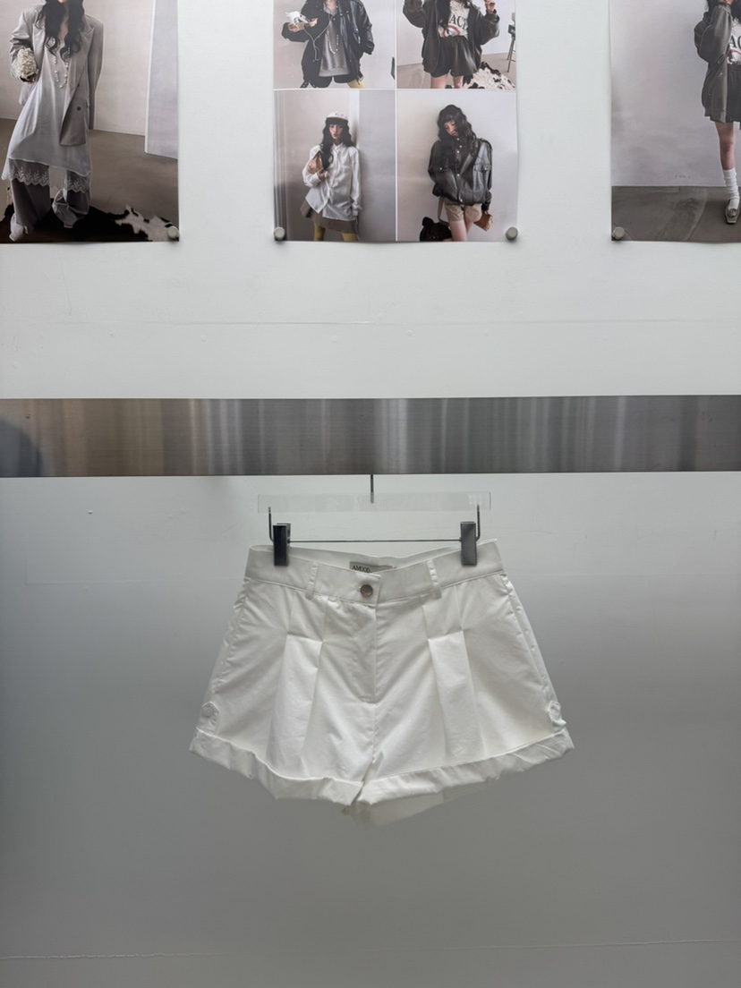 AMOOD韓國代購女士新品26春夏熱賣人氣時尚職業休閑推薦短褲AMOOD短褲圖色1