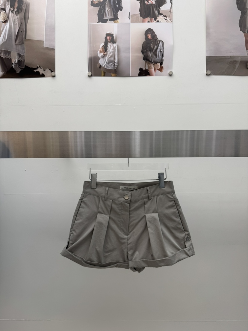 AMOOD韓國代購女士新品26春夏熱賣人氣時尚職業休閑推薦短褲AMOOD短褲圖色2