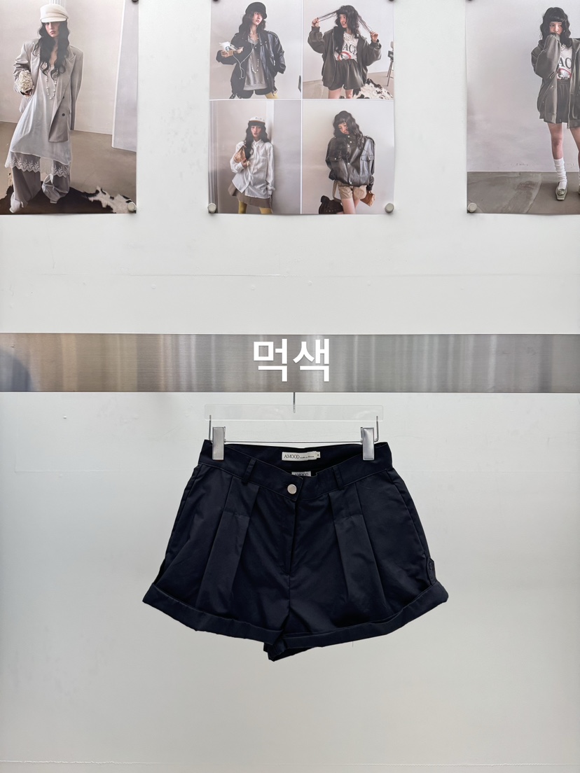 AMOOD韓國代購女士新品26春夏熱賣人氣時尚職業休閑推薦短褲AMOOD短褲圖色3