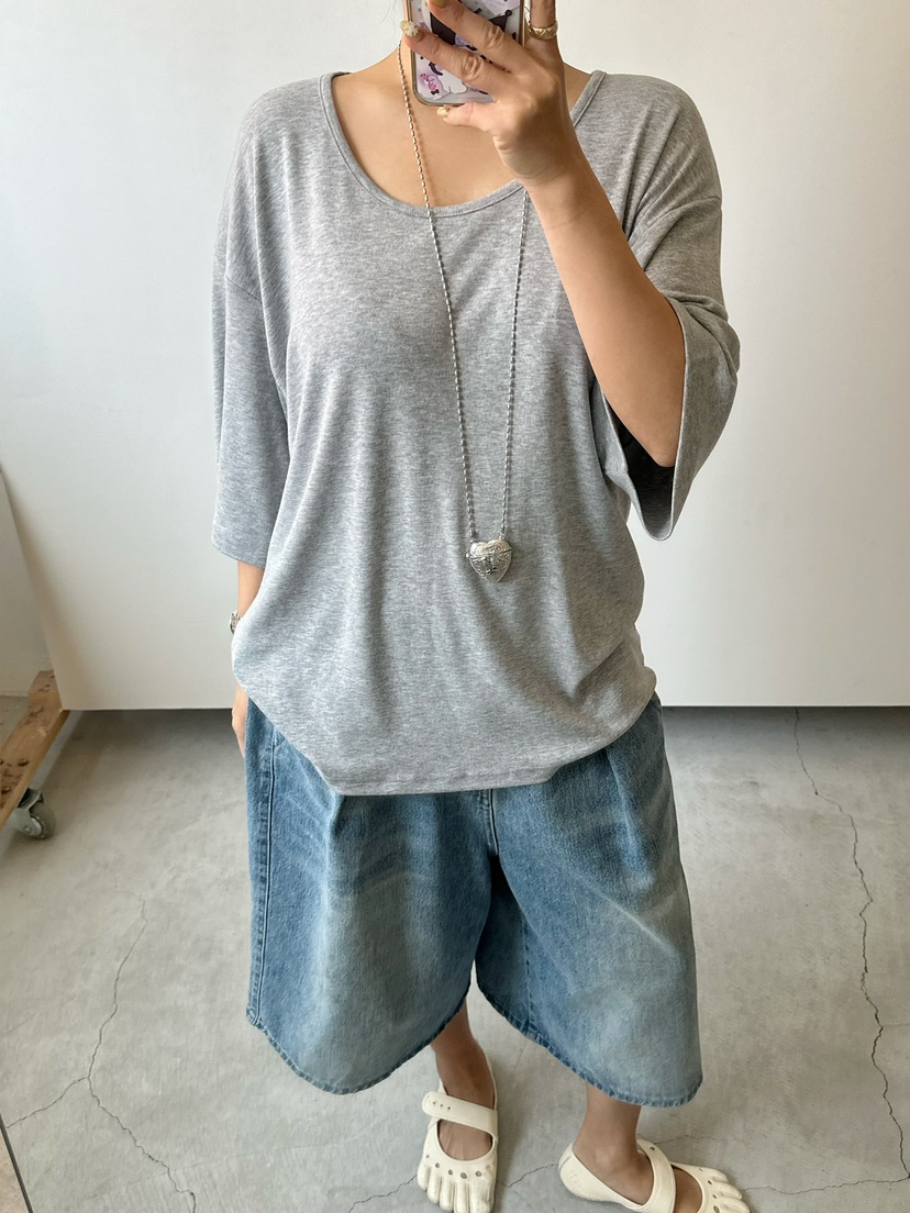 BYRING韓國直郵女士新品熱賣26夏季休閑人氣時尚職業T恤U領BYRINGT恤