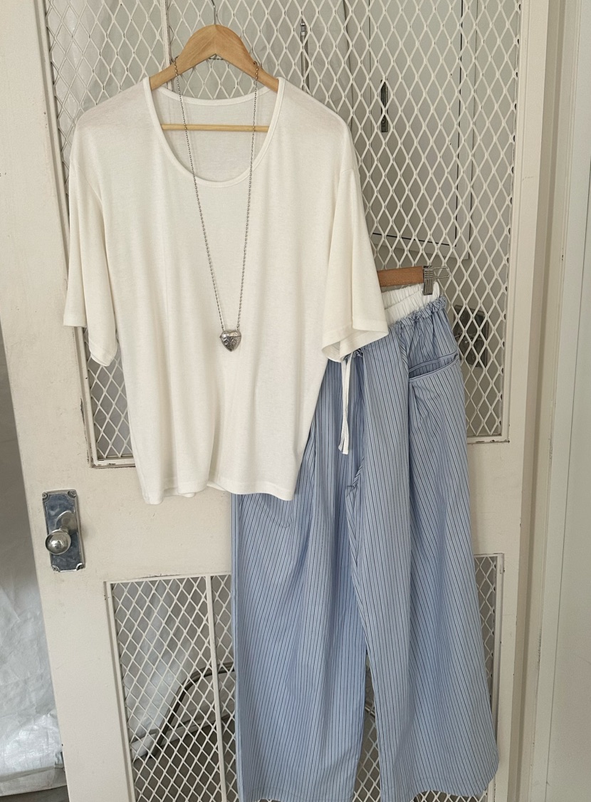 BYRING韓國直郵女士新品熱賣26夏季休閑人氣時尚職業T恤U領BYRINGT恤