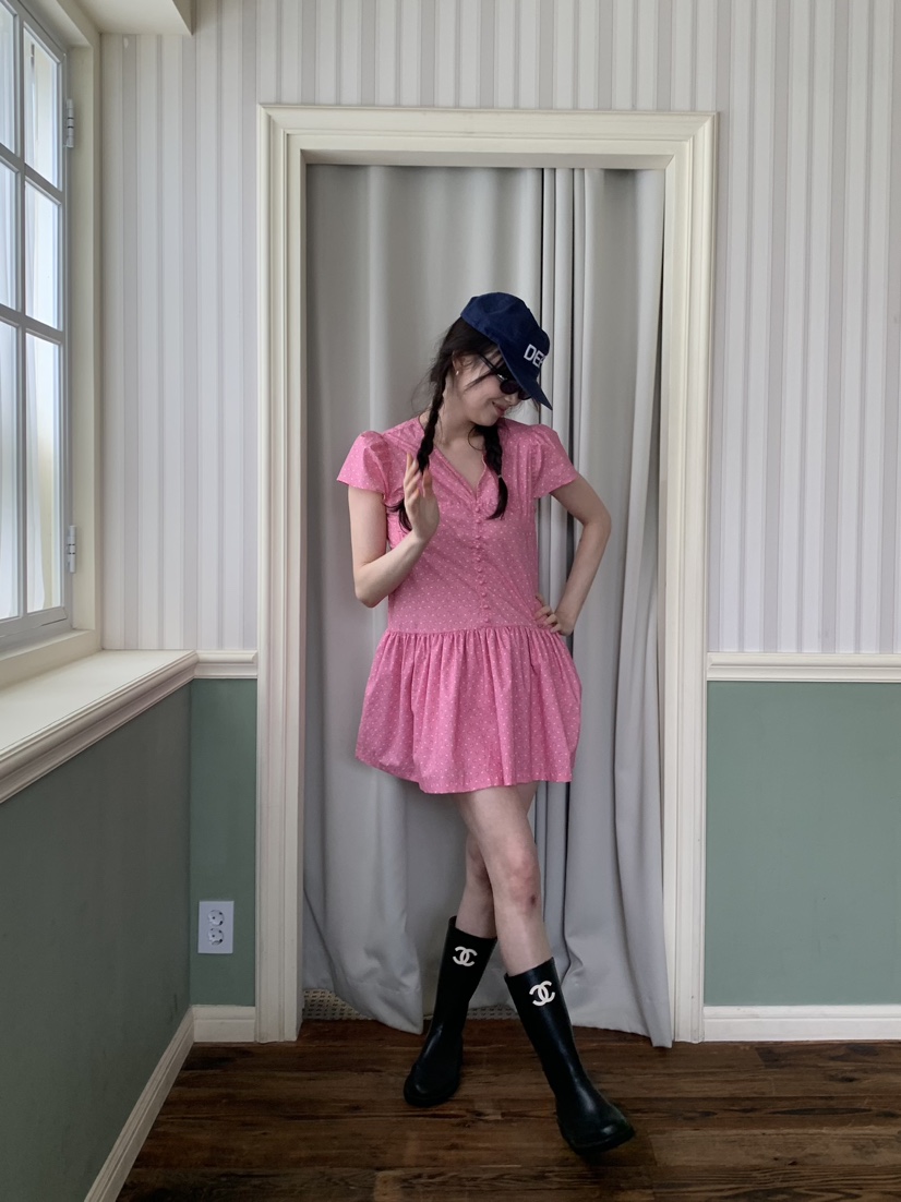 LIKEVAM東大門實拍韓國女士新款26夏季職業熱賣時尚連衣裙LIKEVAM連衣裙