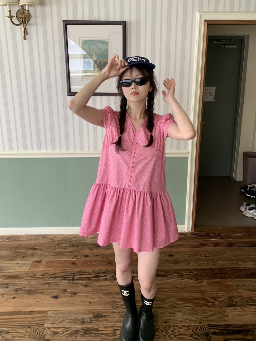 LIKEVAM東大門實拍韓國女士新款26夏季職業熱賣時尚連衣裙LIKEVAM連衣裙