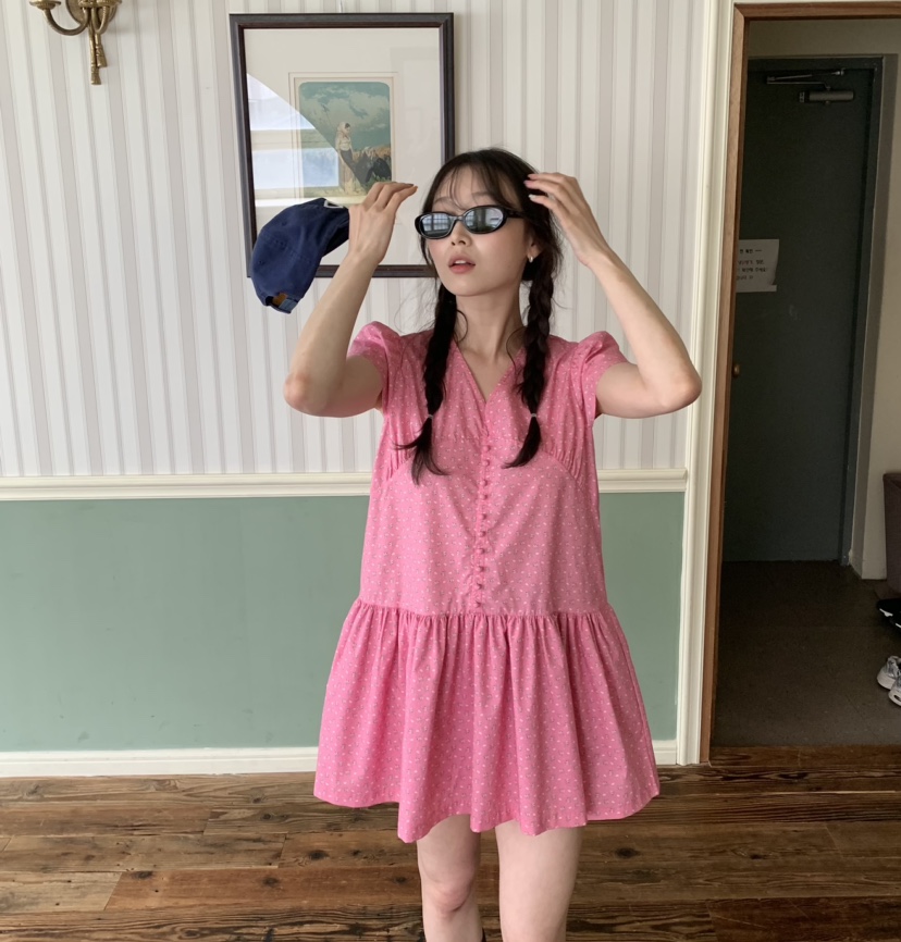 LIKEVAM東大門實拍韓國女士新款26夏季職業熱賣時尚連衣裙LIKEVAM連衣裙