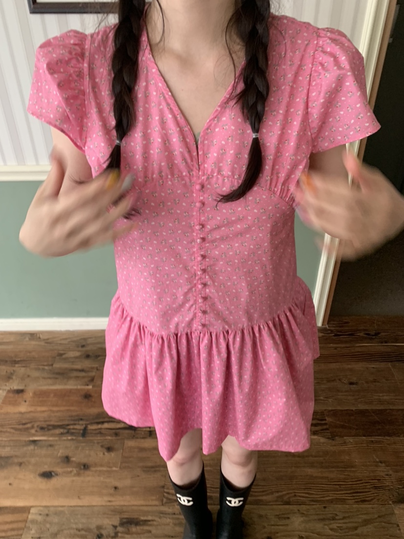 LIKEVAM東大門實拍韓國女士新款26夏季職業熱賣時尚連衣裙LIKEVAM連衣裙