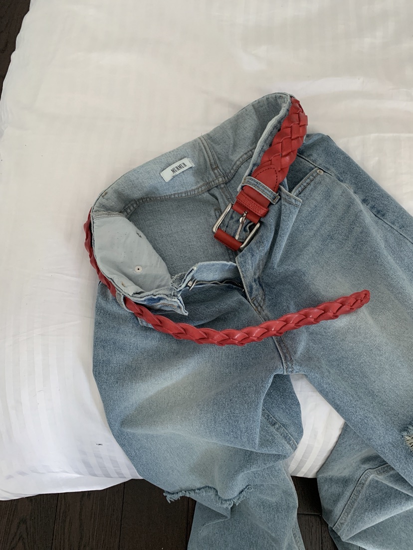 MURMUR韓國直郵實拍女士新品休閑時尚26春夏熱賣26夏季腰帶MURMUR腰帶