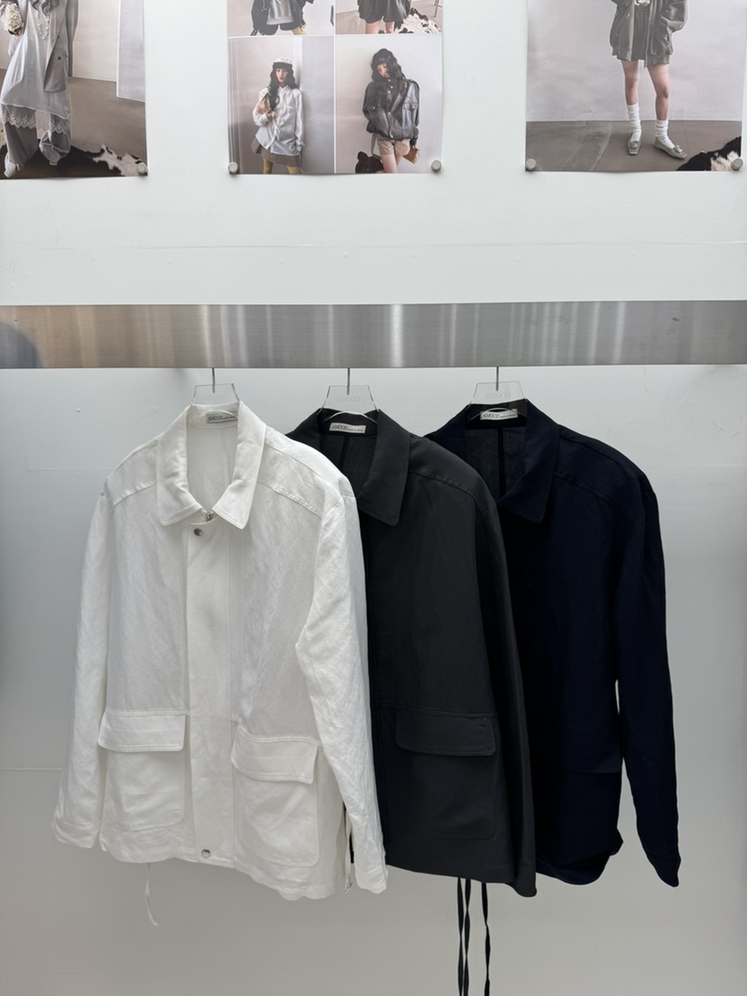 AMOOD韓國直郵實拍女士新款26春夏職業熱賣休閑26夏季夾克AMOOD夾克