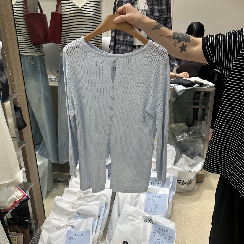MELO韓國東大門直郵女士新品熱賣時尚26春夏推薦26夏季針織衫MELO針織衫