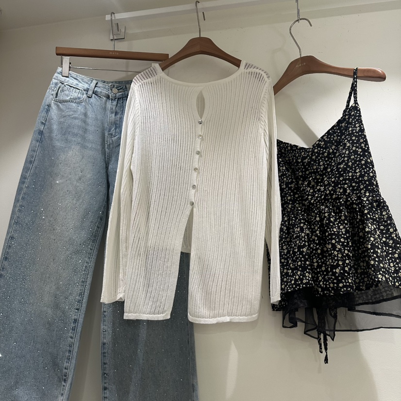 MELO韓國東大門直郵女士新品熱賣時尚26春夏推薦26夏季針織衫MELO針織衫圖色1