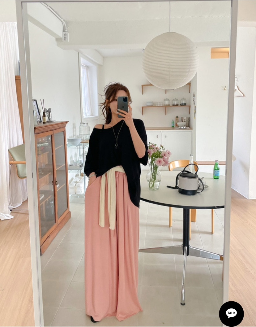 GOSSIP韓國東大門直郵女裝新款休閑26春夏休閑褲人造絲闊腿褲GOSSIP休閑褲圖色3